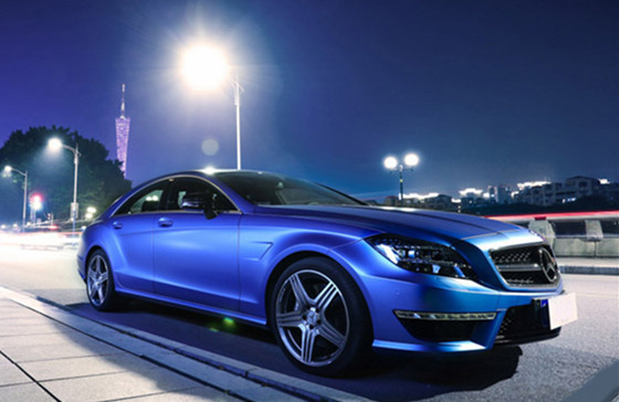 Matte Metallic Deep Sea Blue-Auto-Verpackungs-Film feuchtigkeitsfeste 4,8 MIL Thickness