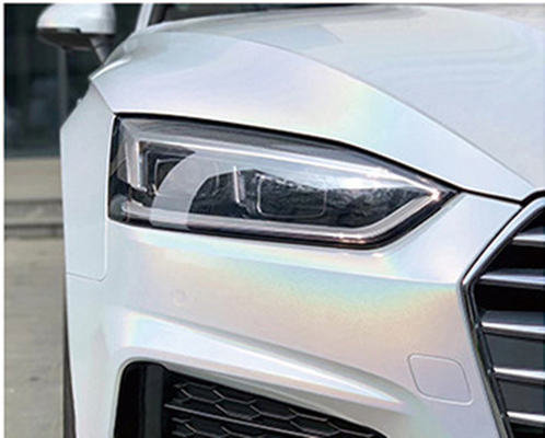 Buntes weißes Funkeln-Auto Lasers wickeln polymerischen kalanderten Vinylfilm ein