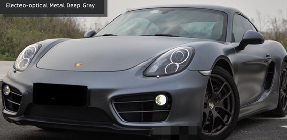 Elektrisches optisches Metalltiefer Grey Car Wrap Film Moisture-Beweis