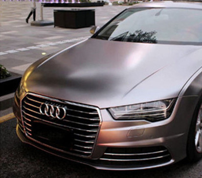 optischer Kampf Grey Car Wrap Film 140gsm Matte Car Vinyl Wrap Electro Metall
