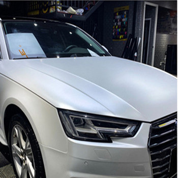 Audi Electro Optic Metallic White-Auto-Verpackungs-Film-Luft-Freigabe verschiebbar