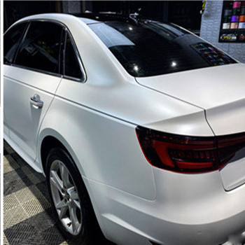 Audi Electro Optic Metallic White-Auto-Verpackungs-Film-Luft-Freigabe verschiebbar