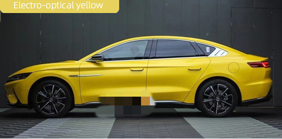 Elektrolumineszente gelbe Matte Car Wrap Film Air-Freigabe Swipeable