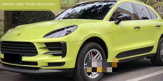 Entfernbarer Acrylkleber freien Raumes HAUSTIER Swipeable 60µM Light Bud Green Car Vinyl Wrap