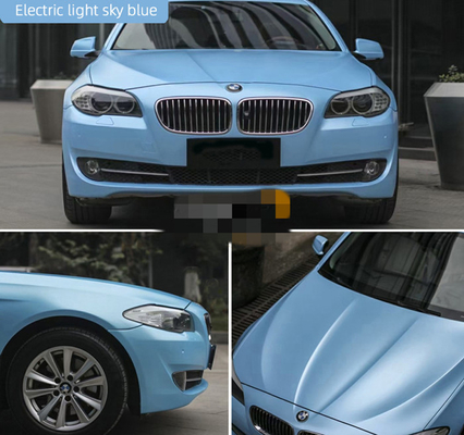 Auto-Verpackungs-Film-nicht- Verblassen Matte Metallic Electric Light Skys blauer