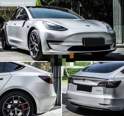 Dauerhafte beständige UVfarbe Matte Car Vinyl Wrap Bubble-konvertierbaren Silbers