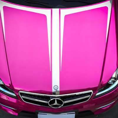 Luft-Freigabe-glatte Spiegel-Chrome-Vinylverpackung verschiebbare Rose Red Car Wrap Film