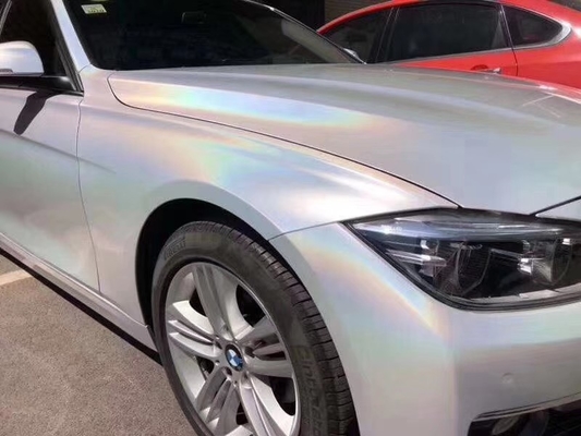 Schein-Auto-Verpackung 140gsm temperaturbeständige klebende Vinylauto-Verpackungs-Lasers weiße