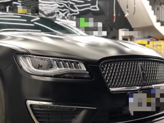 Felle verkratzen metallischen schwarzen Matte Car Vinyl Wrap Roll für Notfahrzeuge