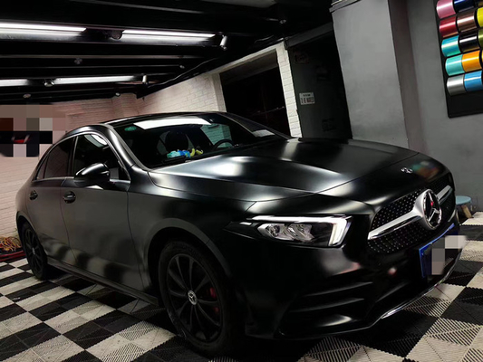 Schwarze Matte Car Vinyl Wrap Removable-Blasen-freie Felle verkratzen metallisches