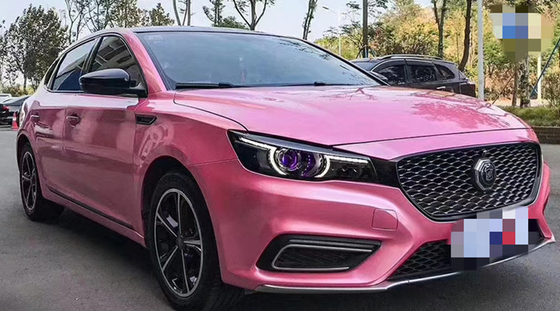 Lippenstift-Pulver-Barbie Metallic Pink Car Wrap-Blase freies Swipeable
