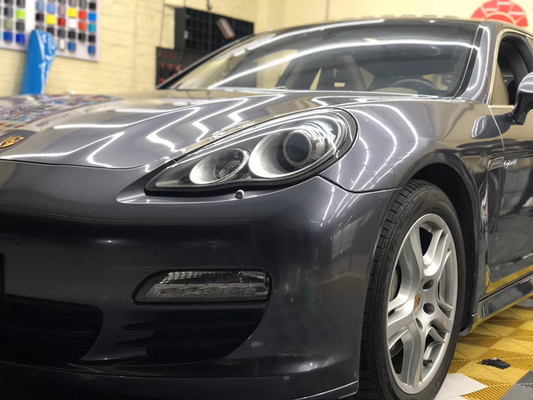 Auto-Hochglanz dunkler Gray Vinyl Wrap Wrinkles Elimination 140gsm