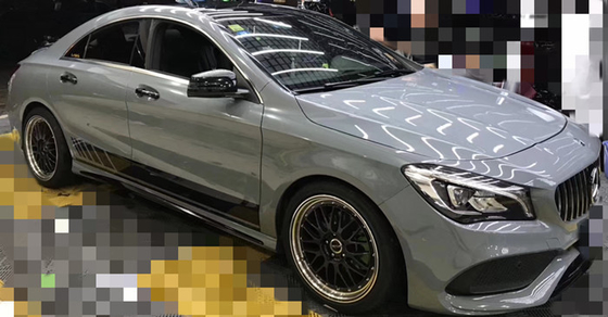 Glanz-Zement-Ash Grey Wrap Polymeric Calendered Vinyl-Film-Fahrzeug-Werbungs-Verpackung
