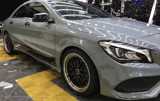 Glanz-Zement-Ash Grey Wrap Polymeric Calendered Vinyl-Film-Fahrzeug-Werbungs-Verpackung