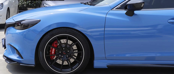 Glattes Oberflächenhochglanz-Auto-Verpackungs-Fahrzeug, das Abu Dhabi Blue einwickelt