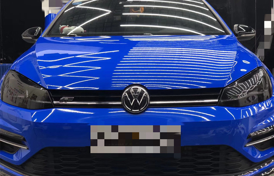Sapphire Blue High Gloss Car-Verpackungs-Vinyl entfernbar für Fahrzeug-Werbung