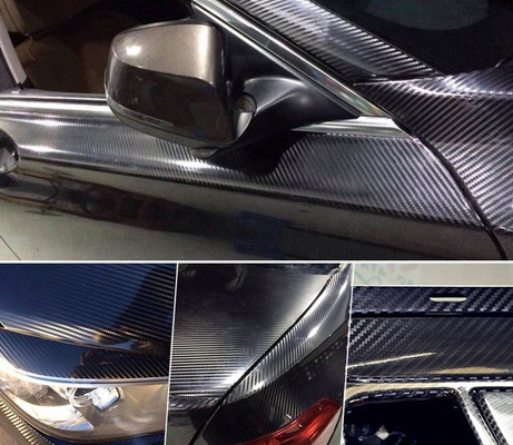 Innenschwarze Faser-Auto-Vinylverpackungs-Rollenluft-außenfreigabe des Kohlenstoff-6D