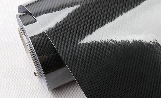 Schwarze verschiebbare Faser-Auto-Vinylverpackungs-Rollenblase des Kohlenstoff-6D freier SGS