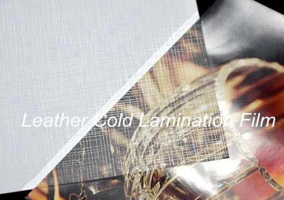 Lederner Effekt-kalter lamellierender Film-Kratzer beständig für Bild-Schutz