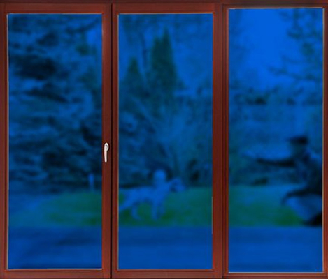Einfacher König Blue Clear Static haften Fenster-Film-Gewohnheit bereifte Fenster-Film 0.8mm an