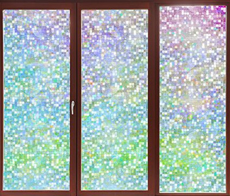 Dichroike Quadrat-selbstklebende dekorative Fenster-Glasschicht Blendschutz