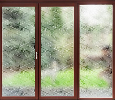 Fenster-Glasschicht-strukturiertes Bambusmuster des Privatleben-3D dekoratives