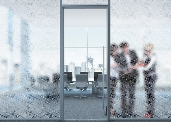Fenster-Glasschicht-strukturiertes Bambusmuster des Privatleben-3D dekoratives