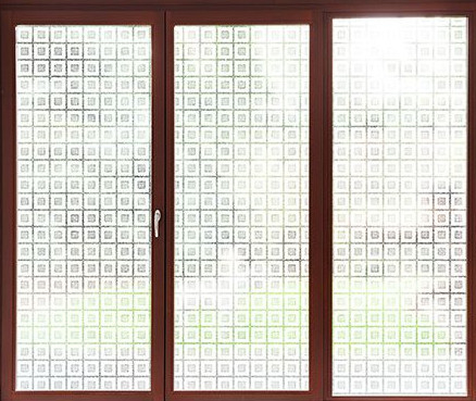 Die statische zwei Tone Sparkle Privacy Removable Decorative das Fenster-Glasschicht haften an