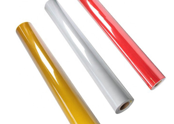 PVC-Glasperle-Druckgrad-reflektierender bedeckender Film für Verkehrszeichen