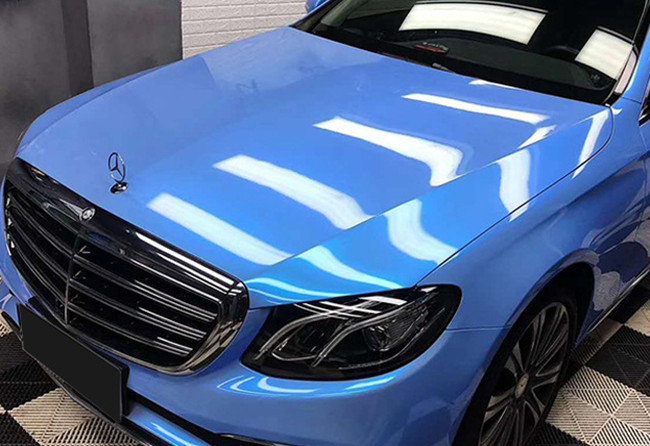 Auto-Verpackungs-Film Hochglanz-Miamis blauer beständig gegen Kleber der Abnutzungs-30µm dick