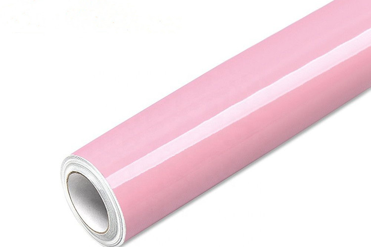 Hochglanz-Pfirsich-Rosa-Auto-Verpackungs-Fahrzeug wickeln Breite SGS des Vinylrollen1.27m ein