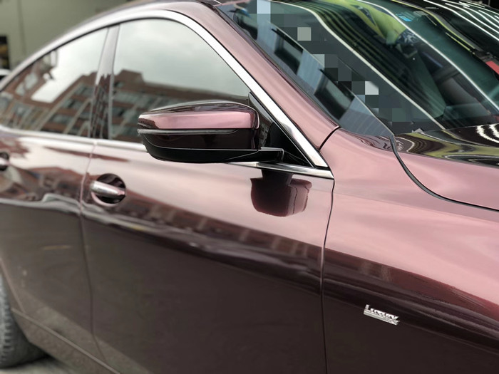 Entfernbare klebende Matte Car Vinyl Wrap Metallic-Schwarz-Rosen-acrylsauerfarbe