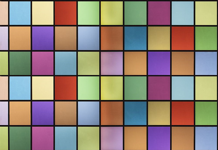 Fenster-Glasschicht Sunproof färbte dekorative Quadrat-Muster